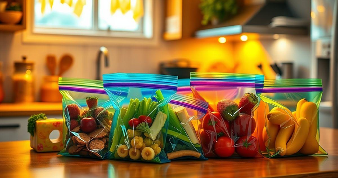 Benefícios do Saco com Zip Lock